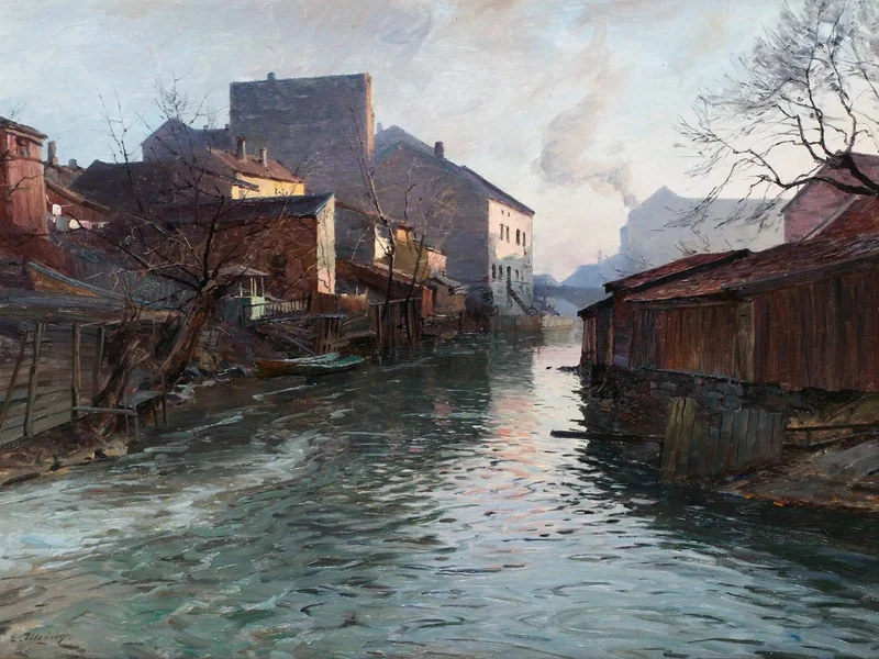 1863-Even Ulving - In riva all'acqua